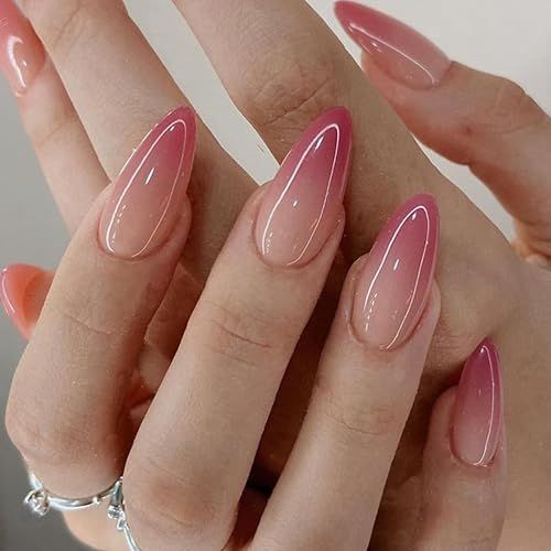 15 Enchanting Ombre Pink Nail Design Ideas