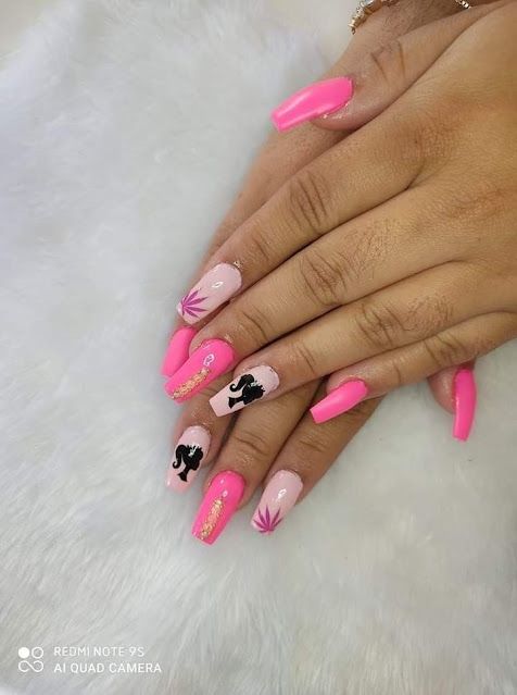Unhas Barbie Bandida