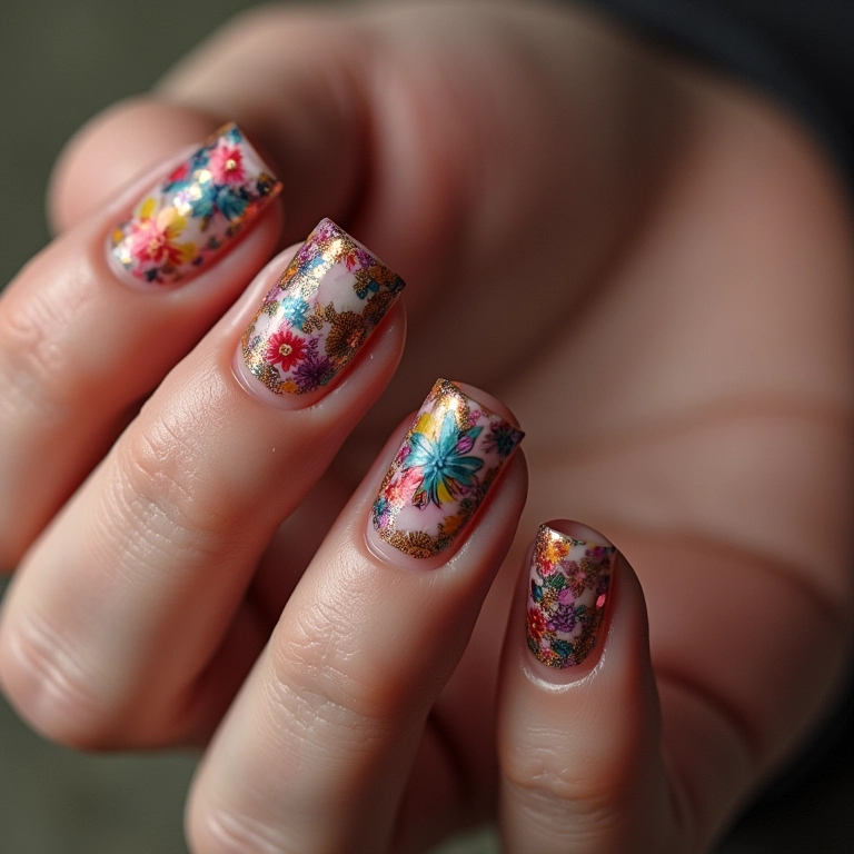 Carimbos com desenhos personalizados, criatividade na nail art brasileira.