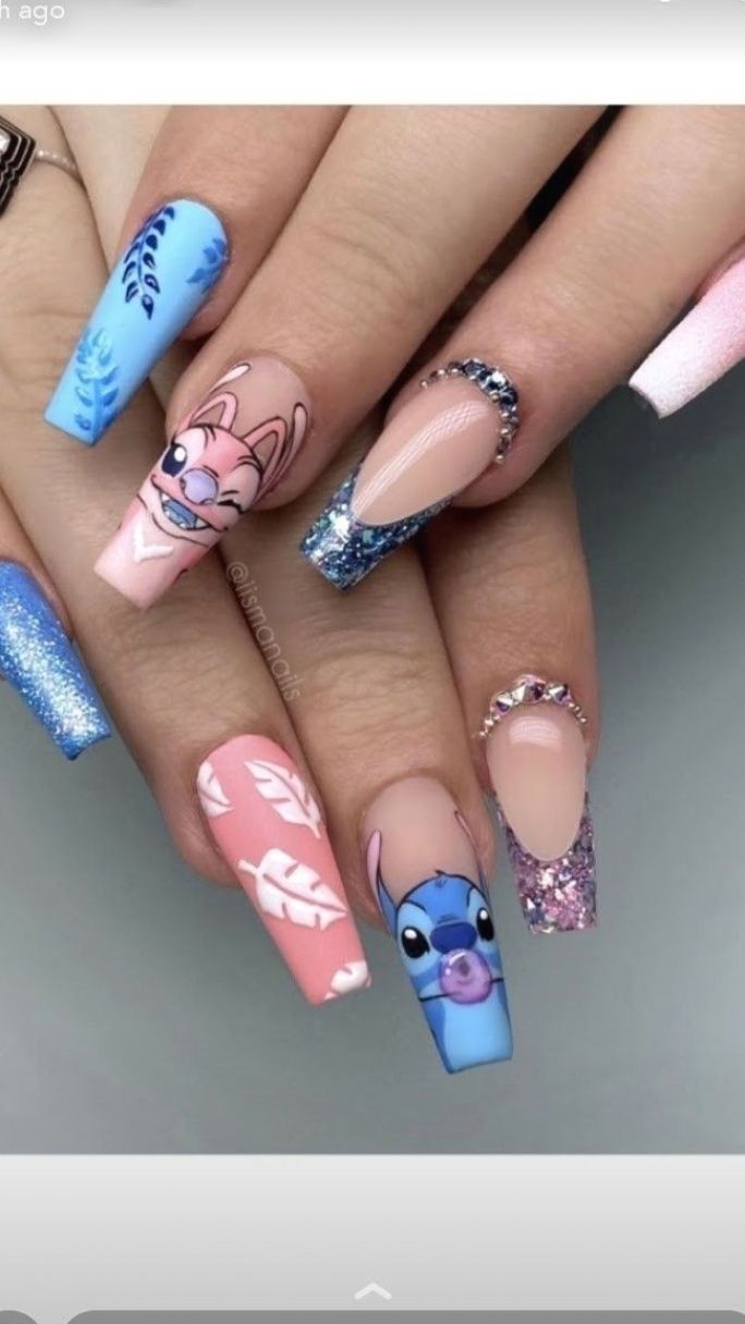 Unhas decoradas da Disney