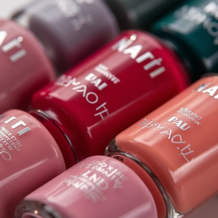Coleção de esmaltes Nati em cores vibrantes.