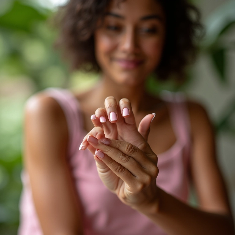Dando um descanso entre as aplicações de unhas de gel.