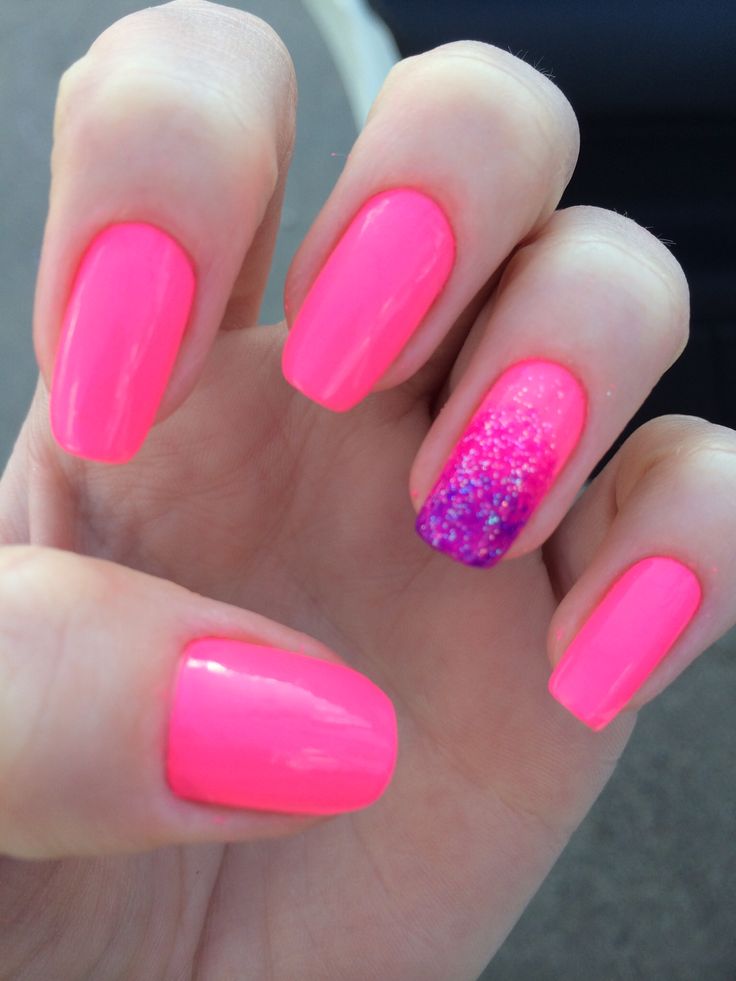 Filha única degradê #nails #unhas #rosa ...