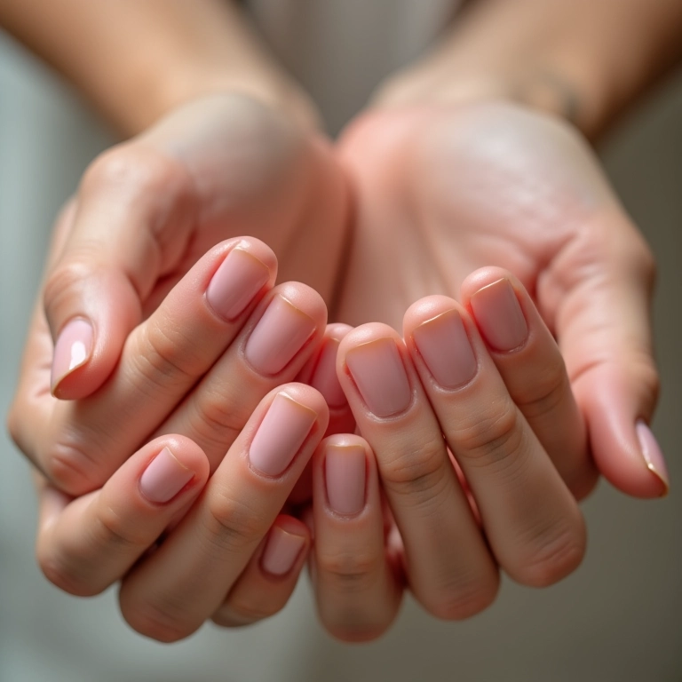 Deixando as unhas 'respirarem'.