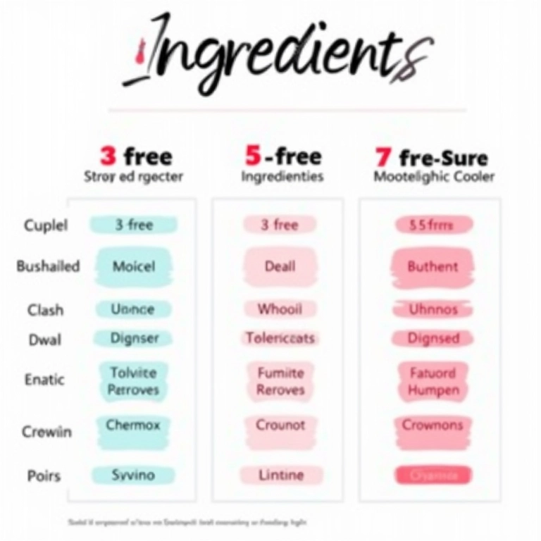 Diferenças entre esmaltes 3-free, 5-free e 7-free.