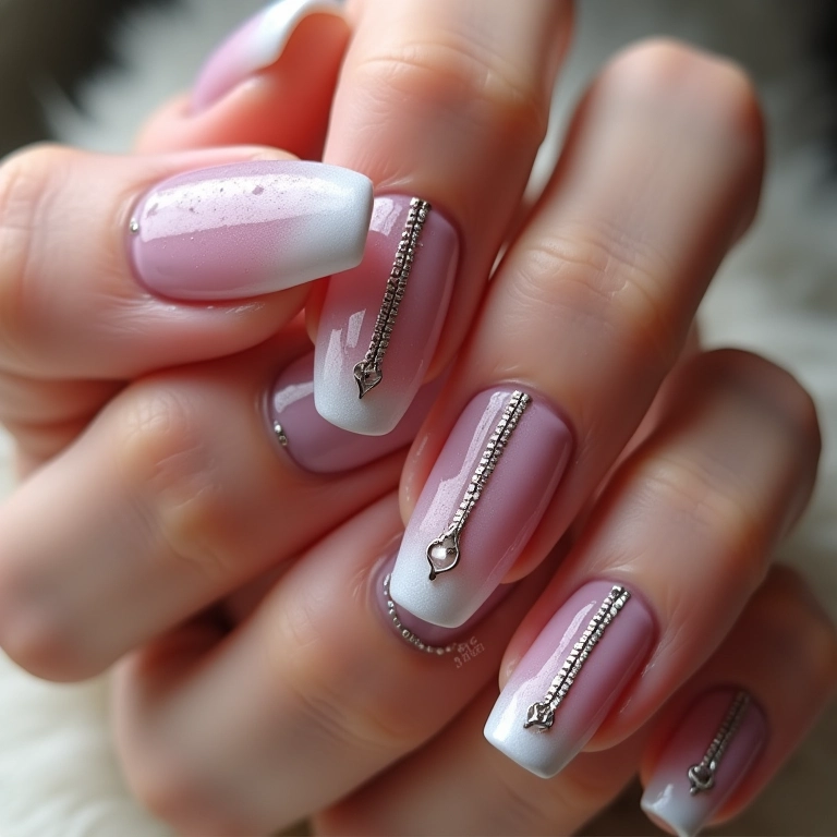 Efeito de zíper aberto nas unhas.