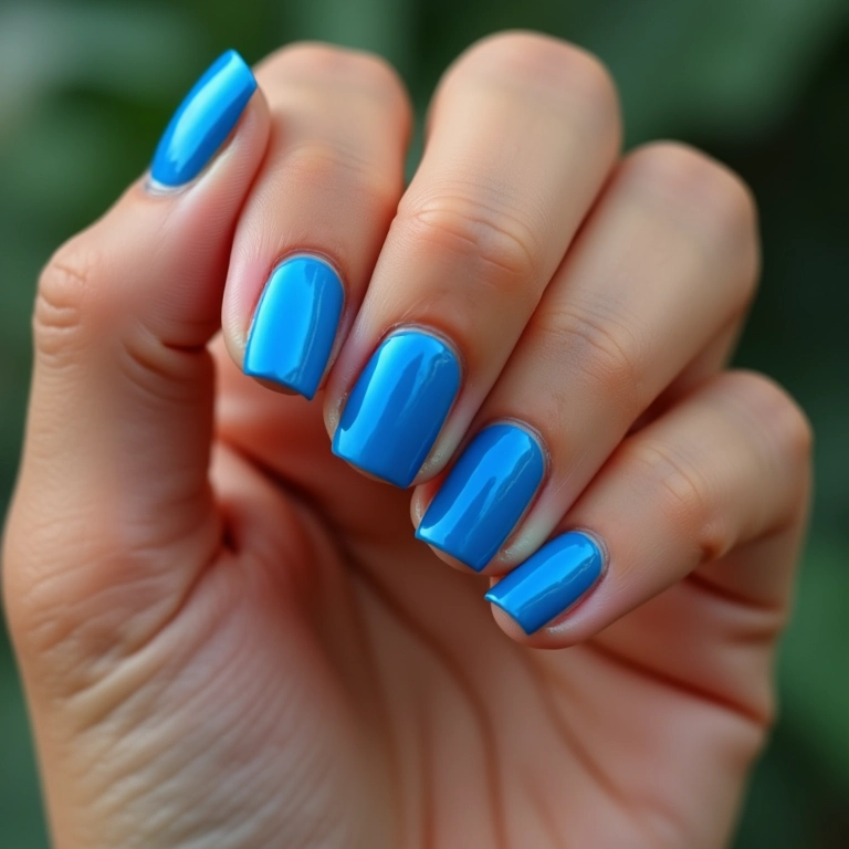 Esmalte azul: modernidade e ousadia para quem gosta de inovar.