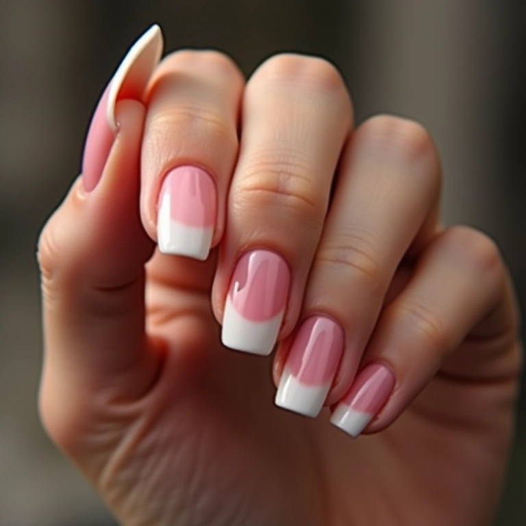 Esmalte degradê francesinha.