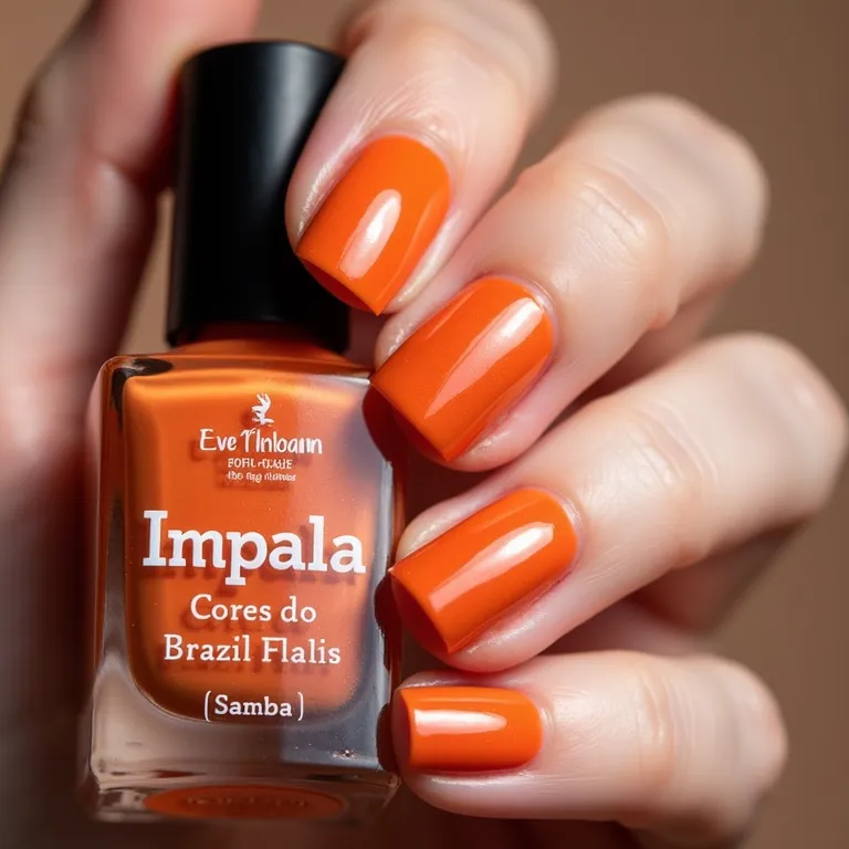 Esmalte Impala Samba da coleção Cores do Brasil.