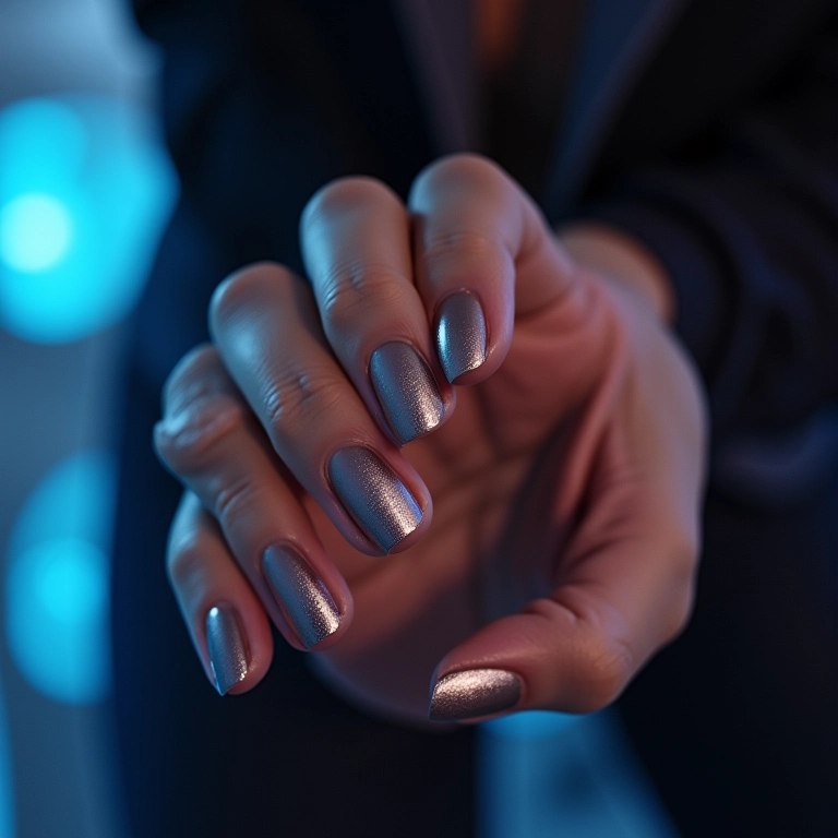 Esmalte metálico: modernidade e estilo para um visual futurista.
