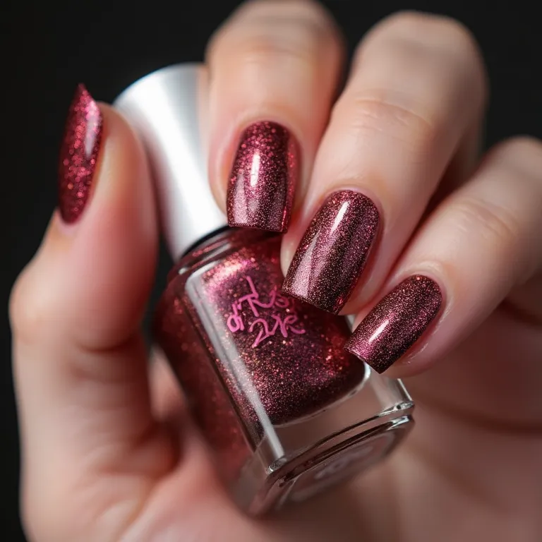 Esmalte Risqué metálico, brilho duradouro e intenso.