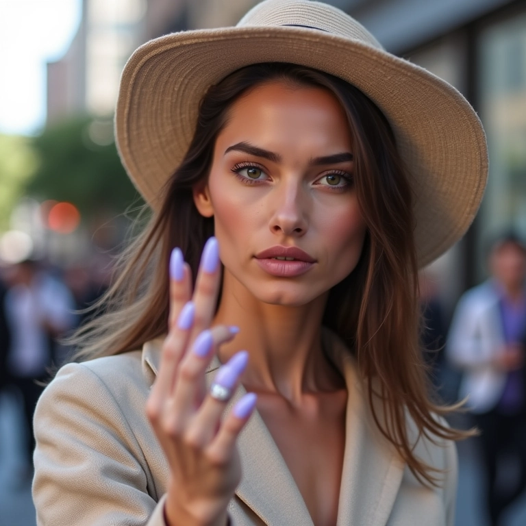 Esmalte roxo claro e tendências da moda.