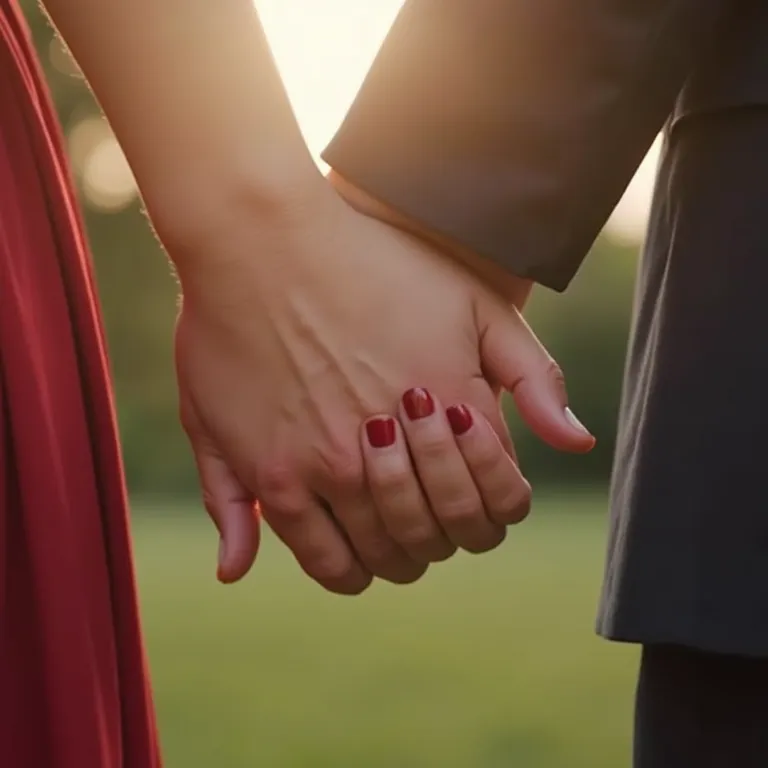 Esmalte vermelho e o amor.
