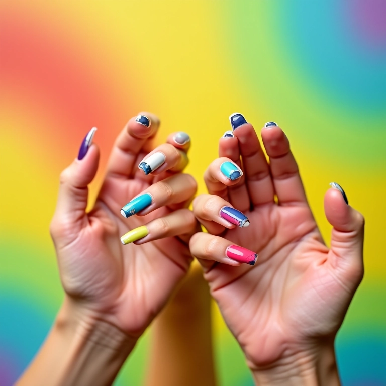 Esmaltes coloridos vibrantes: alegria e diversão para suas unhas.
