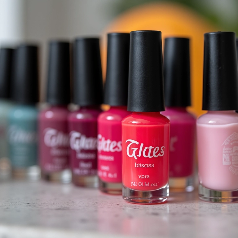 Esmaltes com rótulos personalizados para revenda.