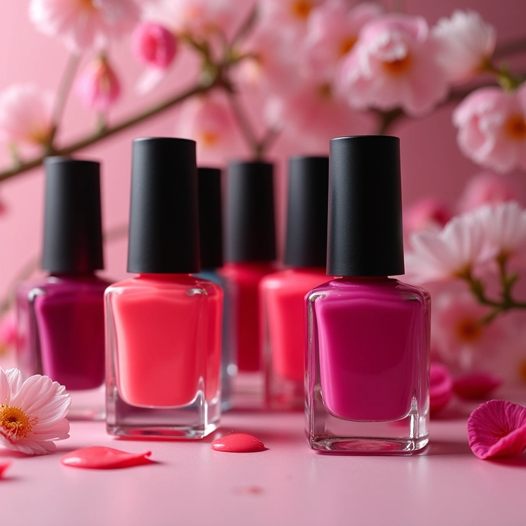Esmaltes de secagem rápida de diversas cores.
