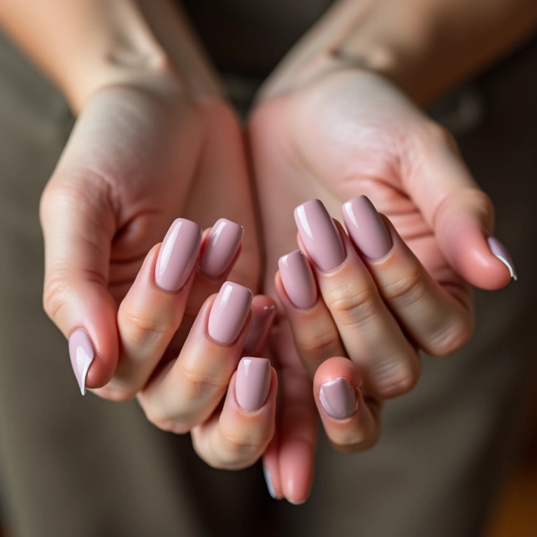 Esmaltes discretos para o trabalho.