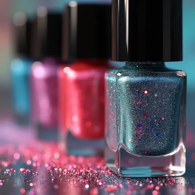 Esmaltes Impala da Coleção Glitter em cores vibrantes.
