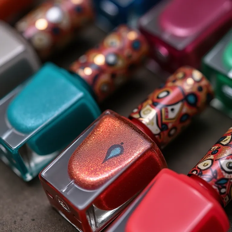 Esmaltes que combinam com decoração de olho grego.