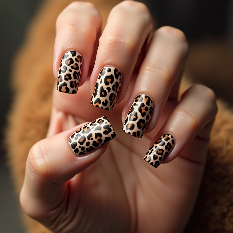 Estampas animais nas unhas: ousadia e personalidade.