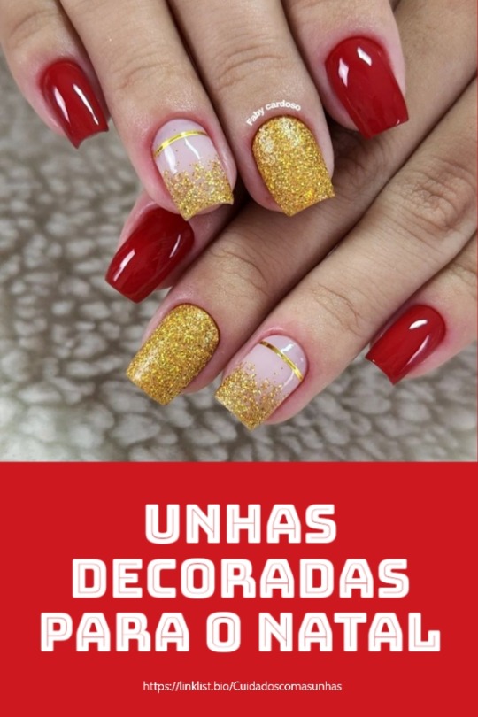 Ideias de Unhas decoradas para o Natal ...