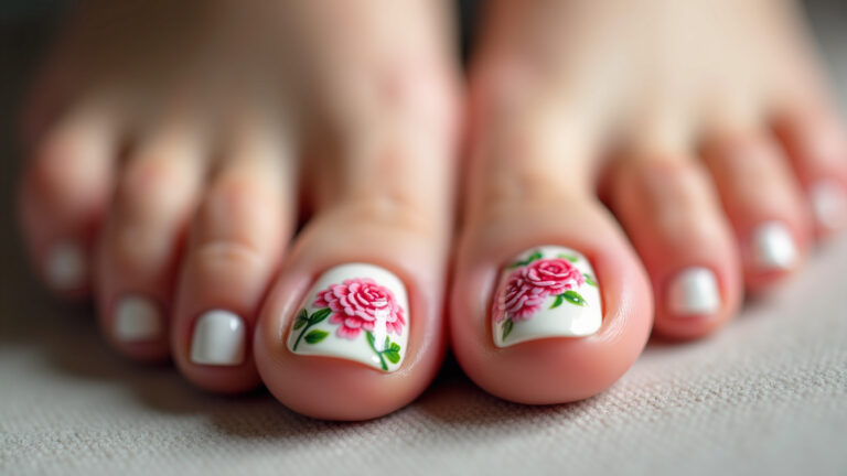 Unhas Decoradas Simples do Pé: Charme e Cuidado nos Detalhes