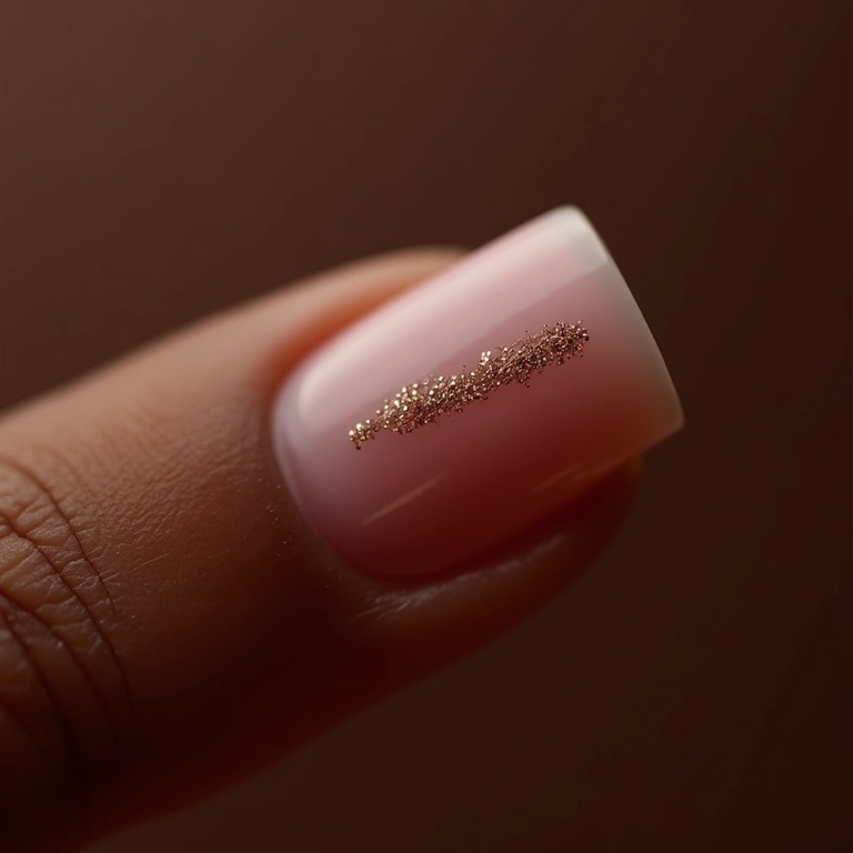 Filha única com glitter discreto para um toque especial.
