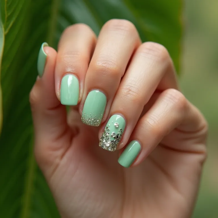 Filha única verde claro: destaque sutil e elegante.