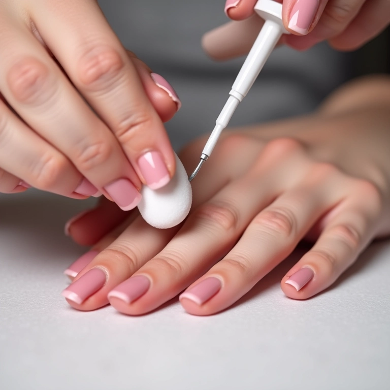 Finalizando as unhas decoradas com top coat.