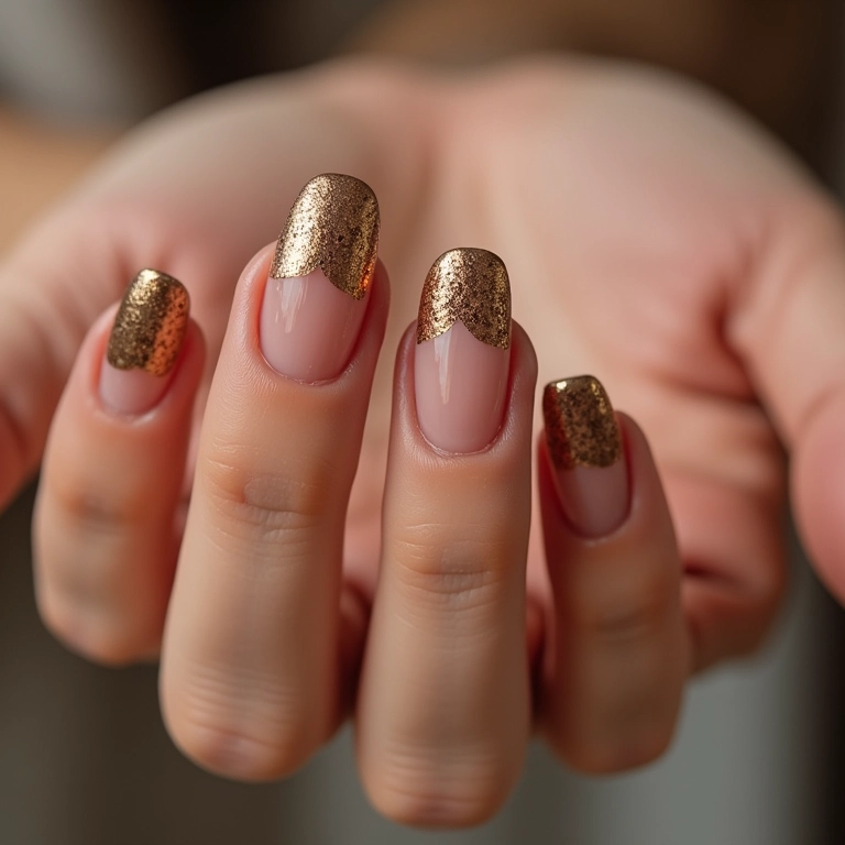 Francesinha clássica com toque especial de glitter dourado.