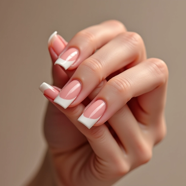 Francesinha clássica repaginada com unhas de acrigel.