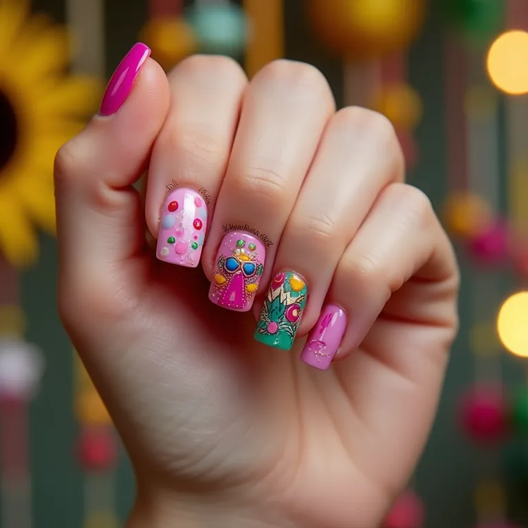 Francesinha colorida temática de São João.