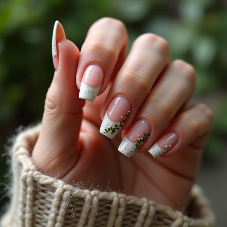 Francesinha com toque rústico em unhas decoradas.