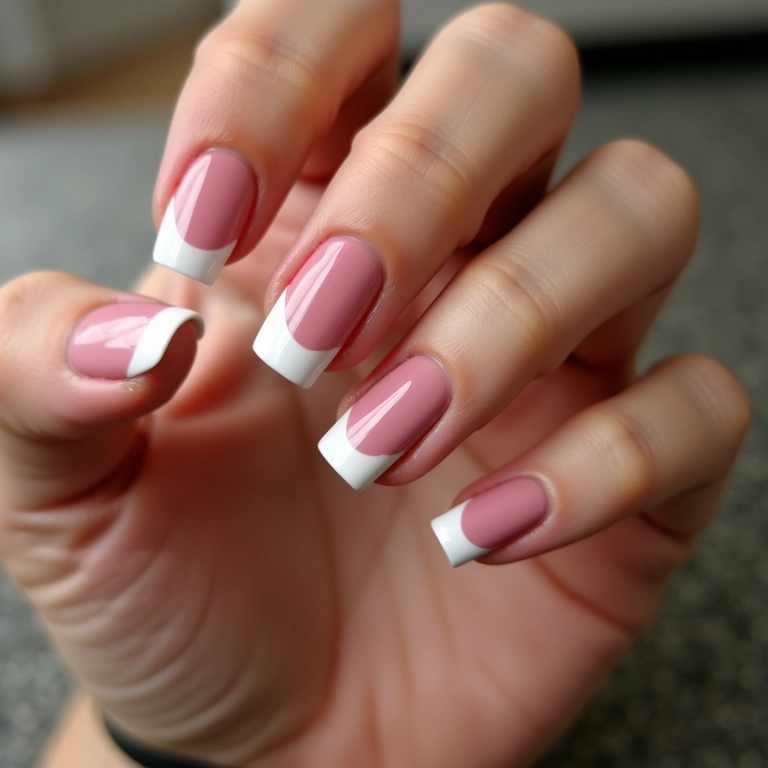 Francesinha diagonal, um toque moderno na nail art brasileira.