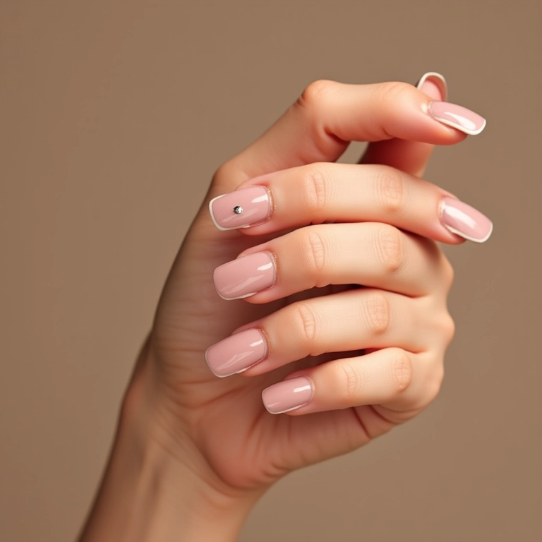 Francesinha elegante com esmalte Xodó na ponta.
