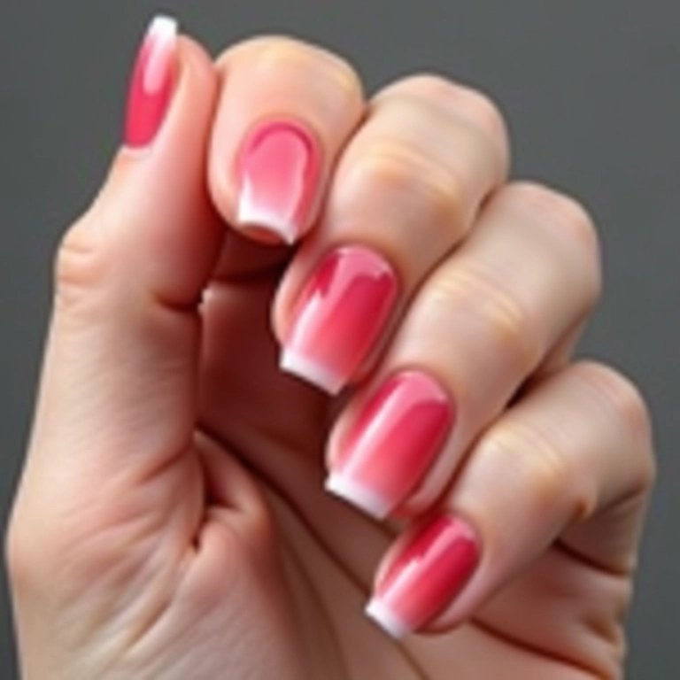 Francesinha em gel resistente a lascas e quebras.
