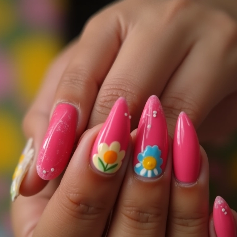 Francesinha reinventada com cores vibrantes, destaque da nail art no Brasil.