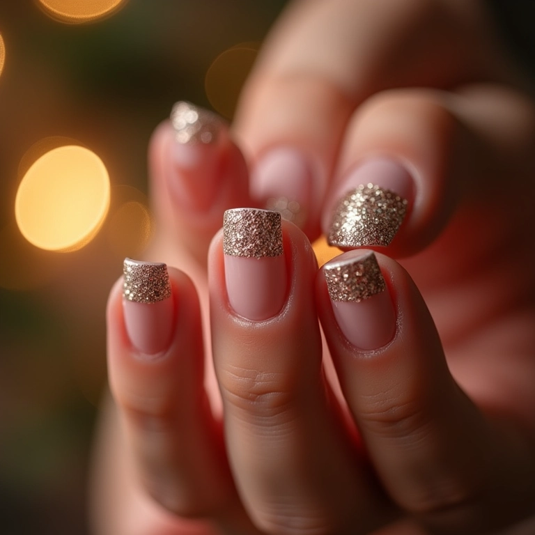 Francesinha reinventada com glitter para as festas de fim de ano.
