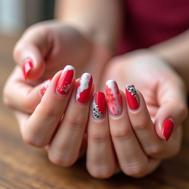 Francesinha repaginada em unhas bem cuidadas com cores vibrantes e design moderno.