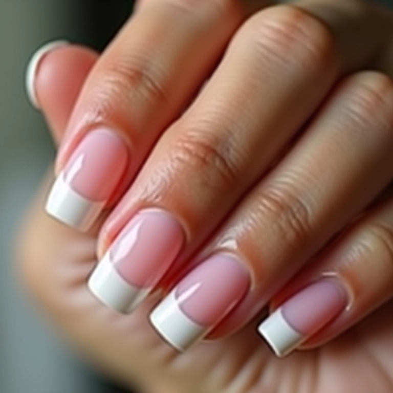 Francesinha rosa com detalhes em branco, elegante e delicada.