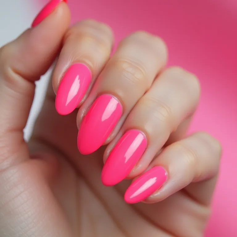 Francesinha rosa neon moderna e elegante.