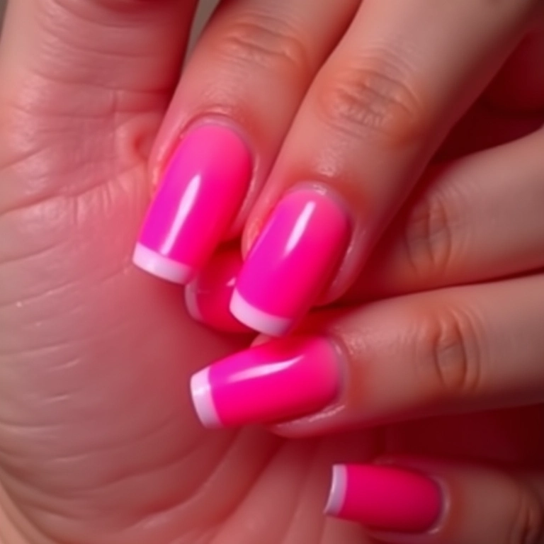 Francesinha rosa neon, ousadia.