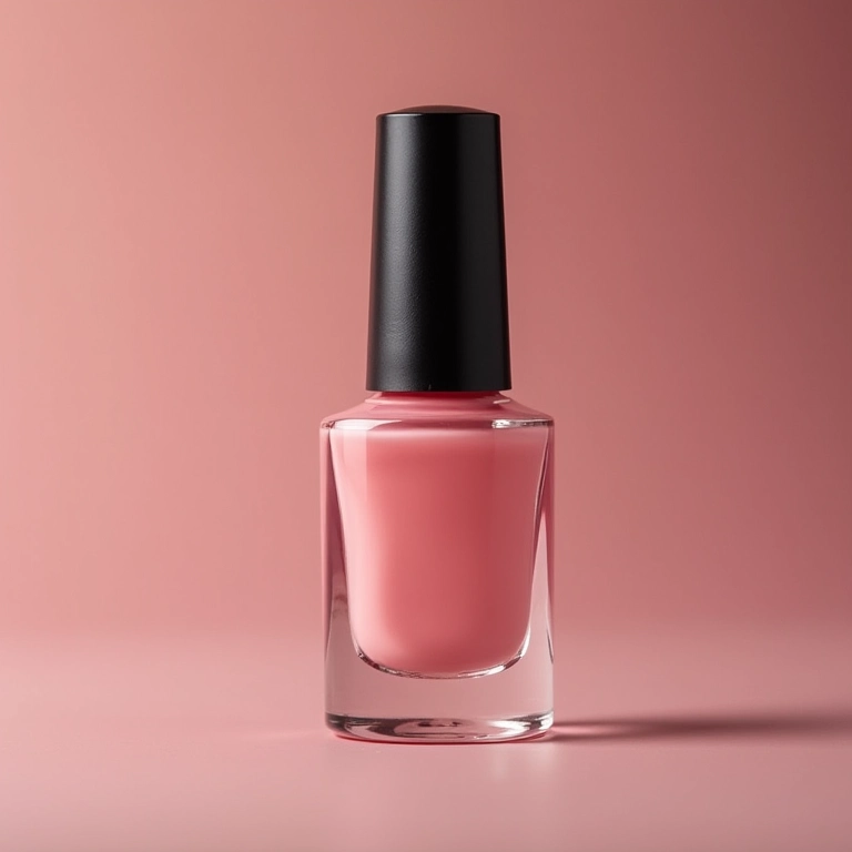 Frasco de base para unhas, essencial na criação de películas.