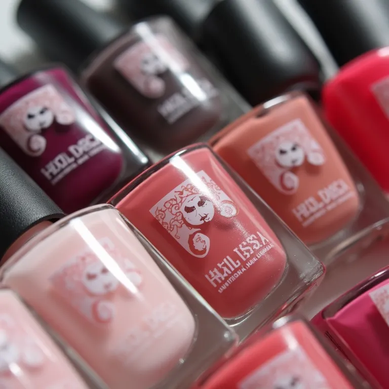 Frascos de esmalte para unhas de panda