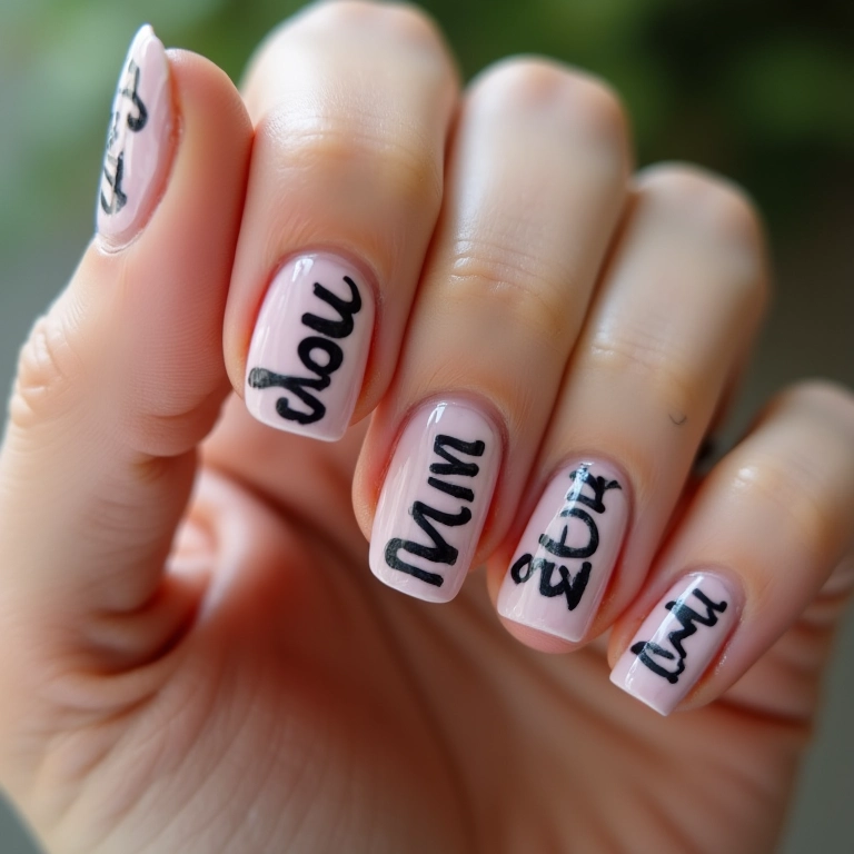 Frases e palavras sobre gatos nas unhas.