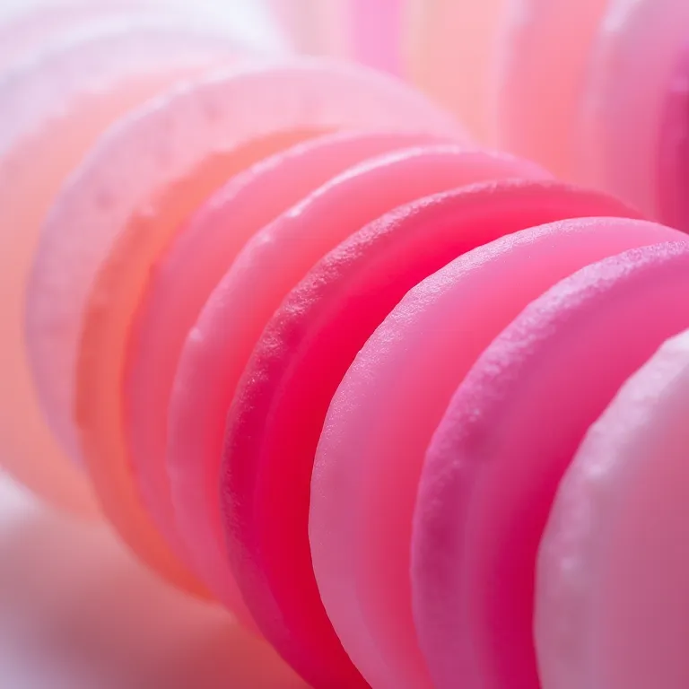 Géis construtores rosa para unhas de gel.