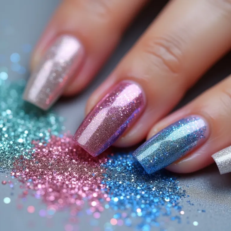 Glitter em pó da Born Pretty em diversas cores.