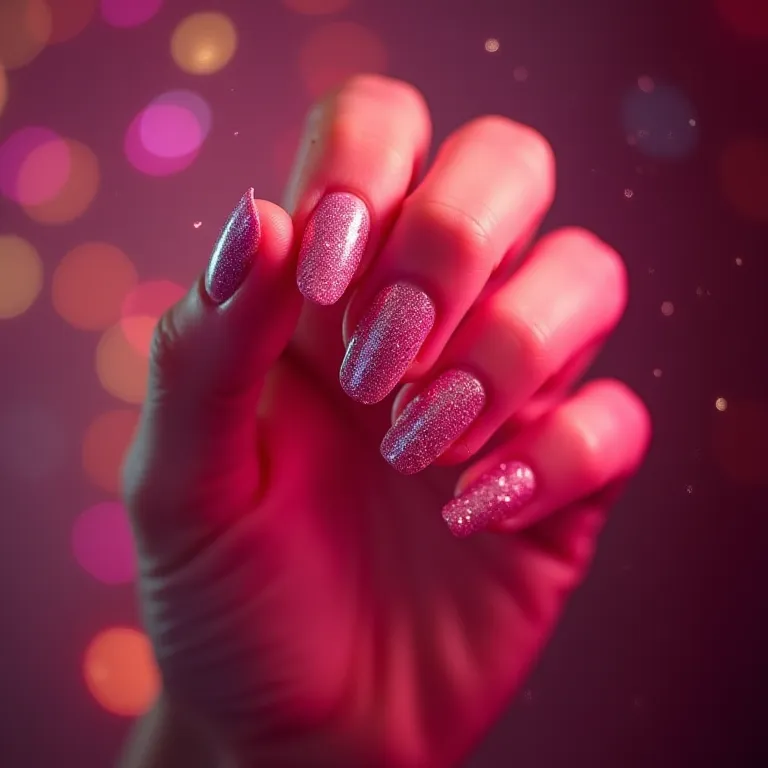 Glitter: um toque de magia nas unhas.
