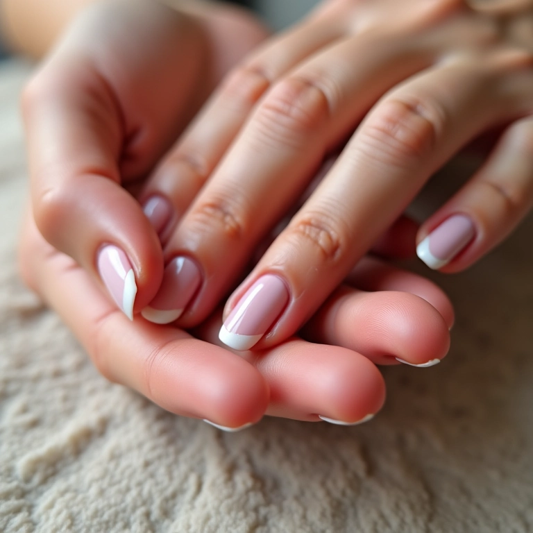 Hidratação das mãos após remoção do esmalte em gel.