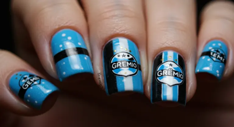15 Ideias de Unhas Decoradas Grêmio: Celebre sua Paixão Tricolor com Estilo!